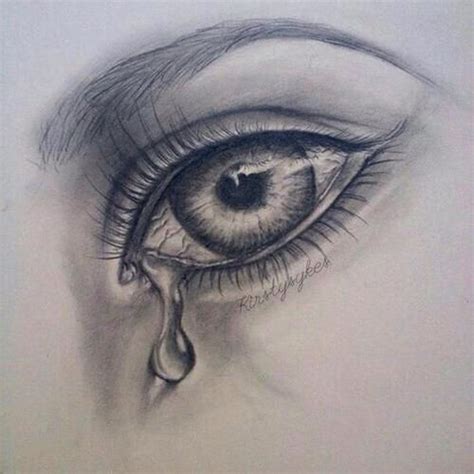 Sad Eyes Drawing, Pencil, Sketch, Colorful, Realistic Art Images ...