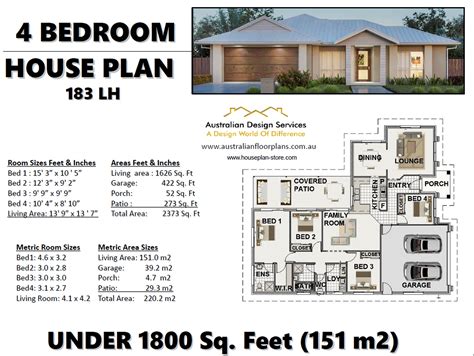 BEST HOUSE PLANS 1800 Sq Ft 4 Bedroom / Modern Home Plans 50 X 60 / ...