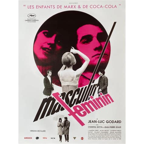 MASCULINE FEMININE French Movie Poster - 15x21 in. - 1966/R2005