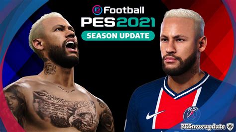 PES 2021 Faces Neymar Jr (Blonde + Tattoo) by SR ~ PESNewupdate.com ...