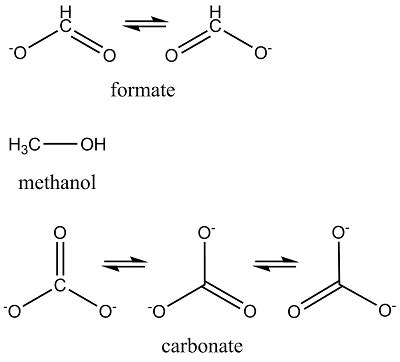 Compare the carbon-oxygen bond lengths in the formate ion (HCO2 -), in ...