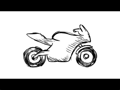 How To Draw A Cartoon Motorcycle - Hellknife18