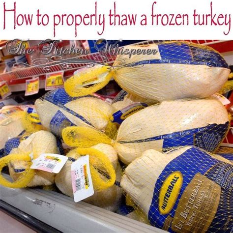 How to properly thaw a frozen turkey