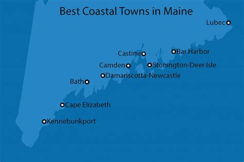 Maine Coast Route 1 Map