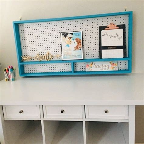 Peg Board Organizer for Craft Tools Pegboard Craft Room Organization ...