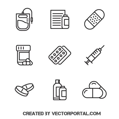 Health and medicine icons.ai Royalty Free Stock SVG Vector and Clip Art