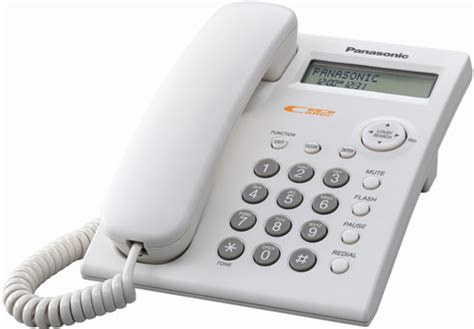 Panasonic Caller ID Phone 40db Handset Volume for Hearing Impaired White