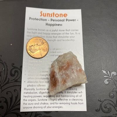 Raw Sunstone Crystal Raw Sunstone Stone .5 2 Rough Sunstone Healing Crystals & Stones Sunstone ...