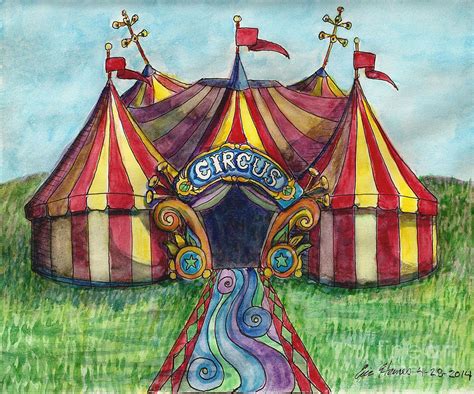 Circus Tent Drawing by Eric Haines - Fine Art America