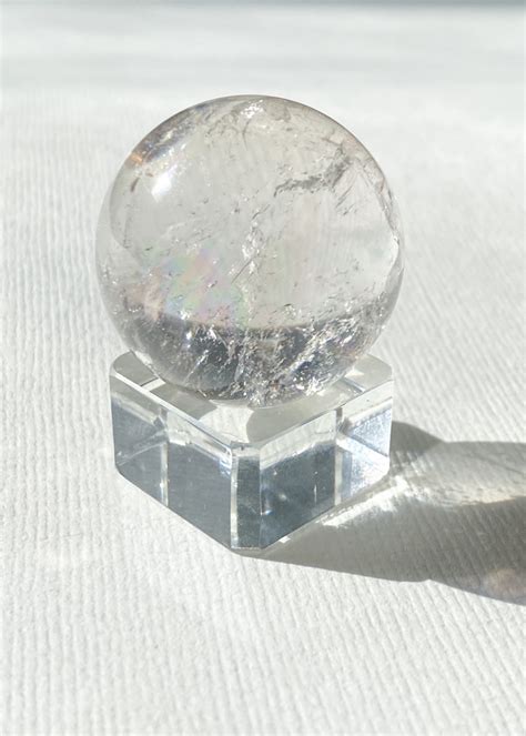 Clear Quartz Mini Crystal Balls // with Rainbows - House of Formlab