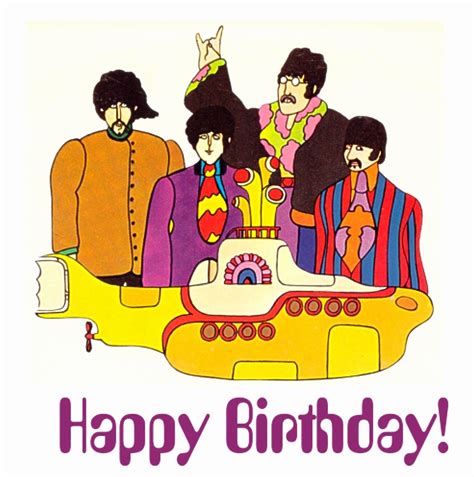 beatles birthday card images - Ruthie High