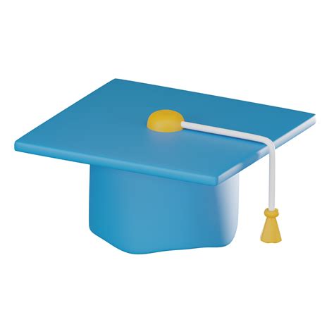 Graduation Cap Icon , Academic Success and Achievement Symbol. 3D ...