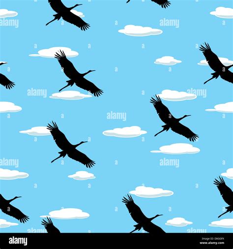 Flying birds pattern Stock Photo - Alamy