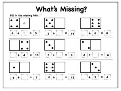 17 Domino Addition And Subtraction Worksheet / worksheeto.com