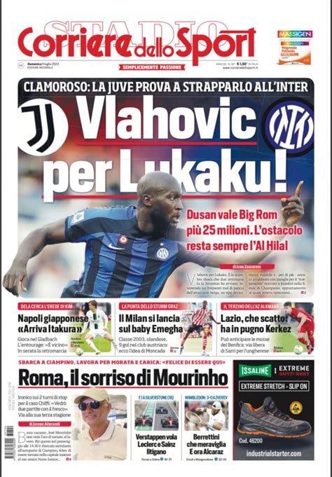 Today’s Papers – Vlahovic for Lukaku, Lotito on Milinkovic - Football ...