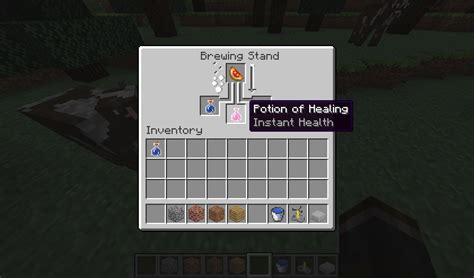 Glistering Melon + Awkward Potion = Potion of Instant Health! : Minecraft