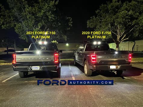 2021 Ford F-150 Platinum vs. 2020 F-150: Signature Lighting Comparison