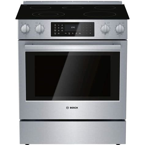 Customer Reviews: Bosch 800 Series 4.6 Cu. Ft. Slide-In Electric Convection Range with Self ...