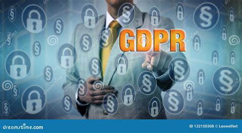 Data Protection Officer Activating GDPR Measures Stock Photo - Image of ...