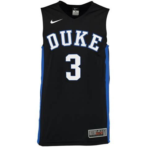 #3 Duke Blue Devils Nike Replica Jersey - Black - Fanatics.com