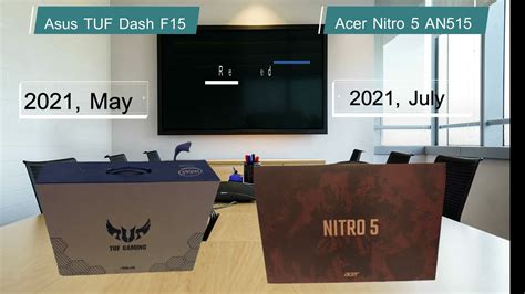 Acer Nitro 5 AN515 VS Asus Tuf F15 Laptop #Xmas Challenge 2021 - YouTube