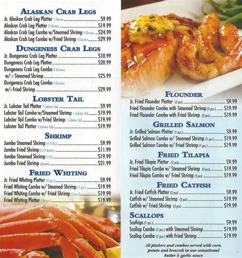 Seafood Sensations Menu, Menu for Seafood Sensations, Belmont Village ...