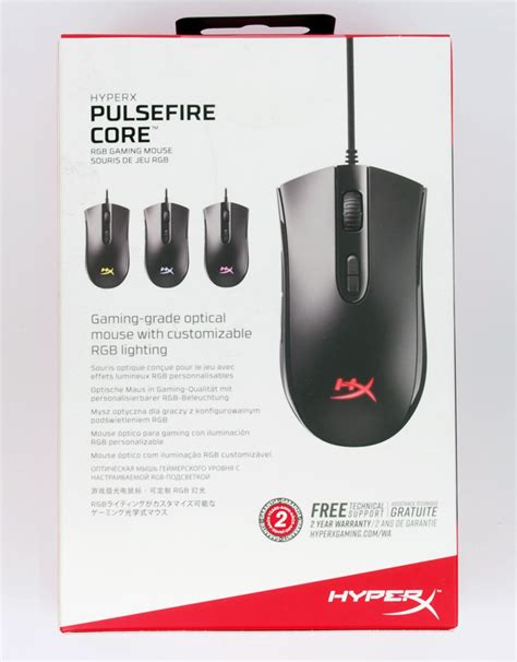 HyperX Pulsefire Core Review - Packaging & Shape | TechPowerUp