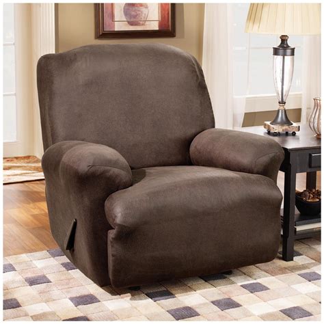 Sure Fit® Stretch Leather Recliner Slipcover - 581254, Furniture Covers ...