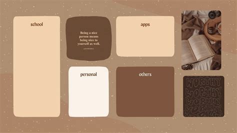 Brown aesthetic organizing laptop wallpaper | Desktop wallpaper design, Minimalist desktop ...