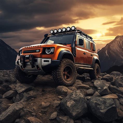 Premium AI Image | Land rover defender Off road journey