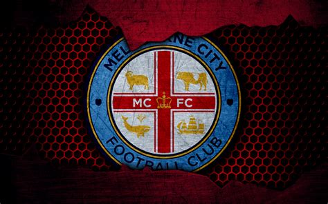 Download Emblem Logo Soccer Melbourne City FC Sports 4k Ultra HD Wallpaper