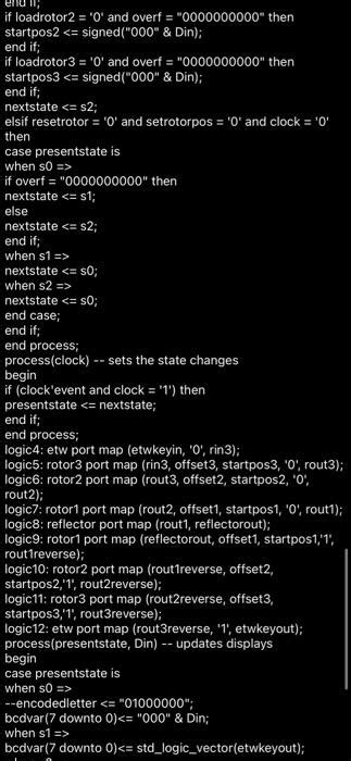 i'm designing a Rotor based Encryption machine . plz | Chegg.com