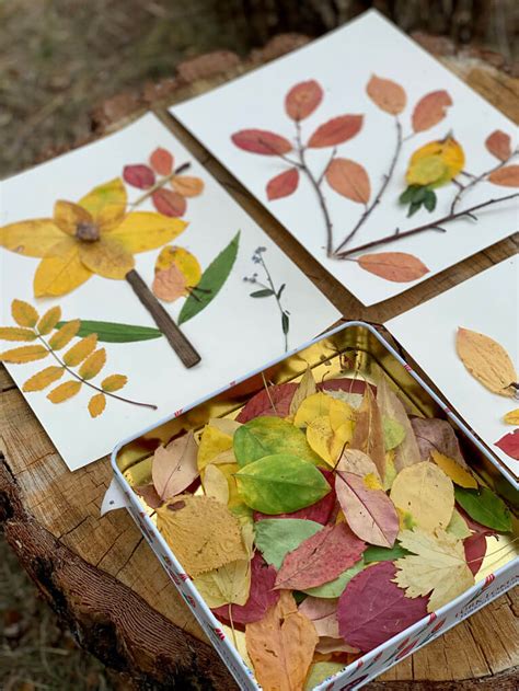 Fall leaves crafts for children | Real Red Riding Hoods forest school