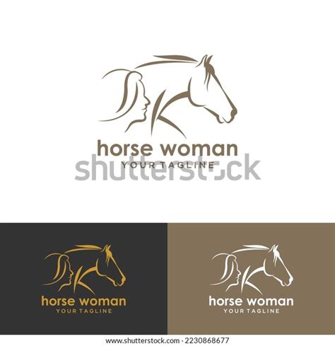 Silhouette Girl Horse Stock Illustration 2230868677 | Shutterstock