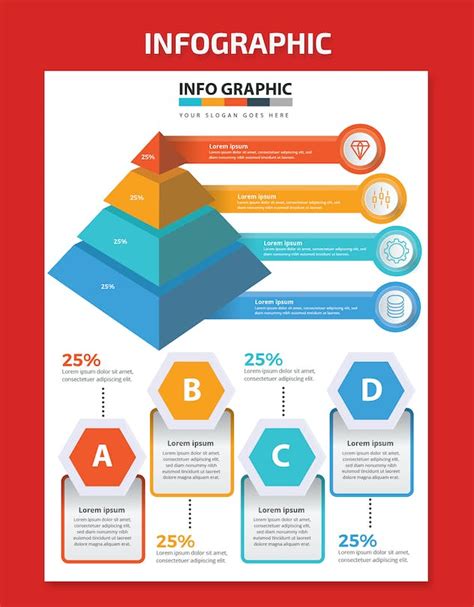 Pyramid Infographics - Design Template Place