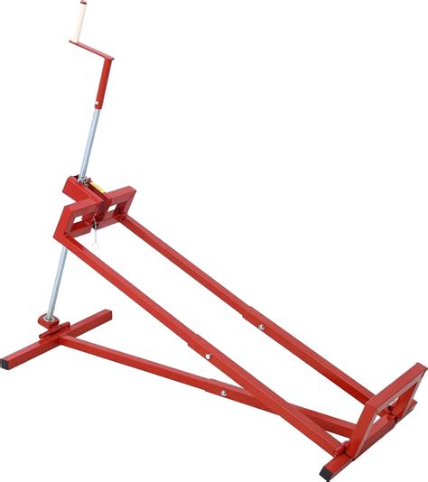 Lawn Tractor Lift, 45° Tilt Adjustable Universal Lawn Mower Lift, 800 Lbs Capacity Lawn Tractor ...