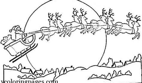 Santa And His Reindeer Coloring Pages at GetColorings.com | Free ...