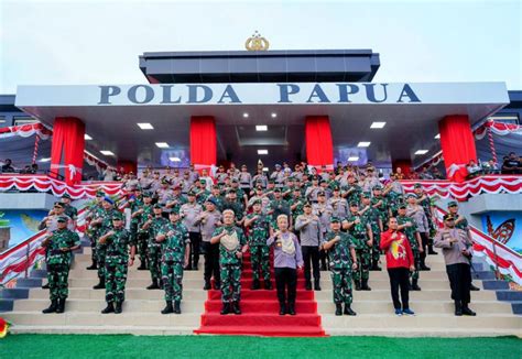 Panglima TNI Resmikan Polda Papua Baru, Kapolri: Wujud Sinergitas Makin Kokoh | Republika Online