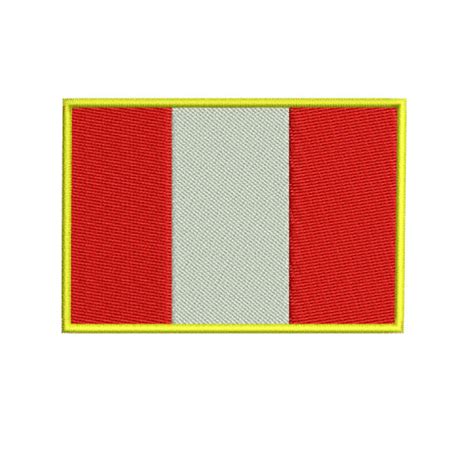 Peruvian Peru Flag Embroidery Design