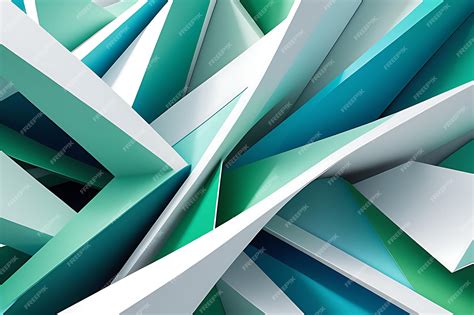 Premium Photo | 3d abstract shapes background illustration