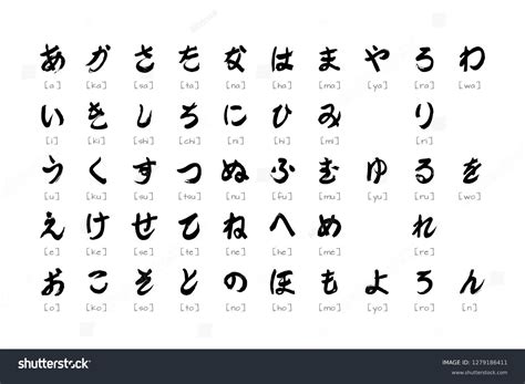 Japanese Alphabet Letters