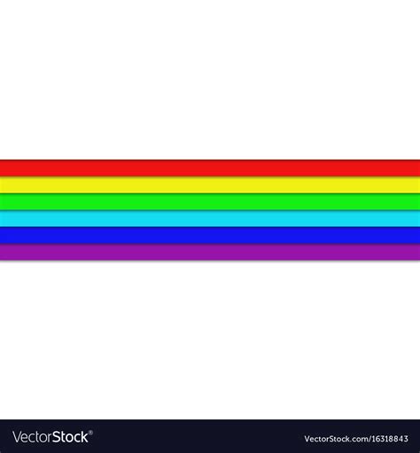 Horizontal rainbow colored stripes - graphic Vector Image