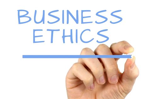 Business Ethics - Handwriting image