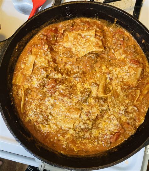 Skillet Lasagna is what’s for Dinner! : r/tonightsdinner