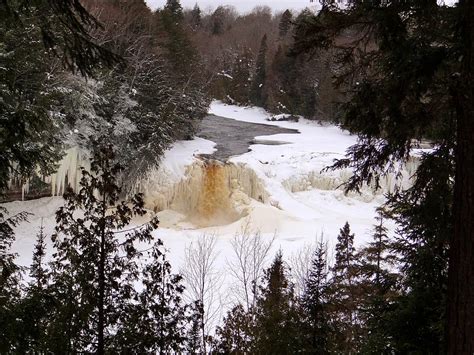 Tahquamenon Falls in Winter Photograph by Keith Stokes - Fine Art America