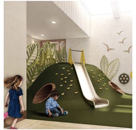 Indoor hills, grass, slides and tunnels! | Kids indoor playground ...