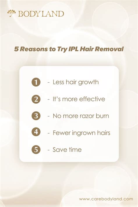 The top 5 benefits of IPL hair removal | Ipl hair removal, Laser hair removal facts, Lightening ...