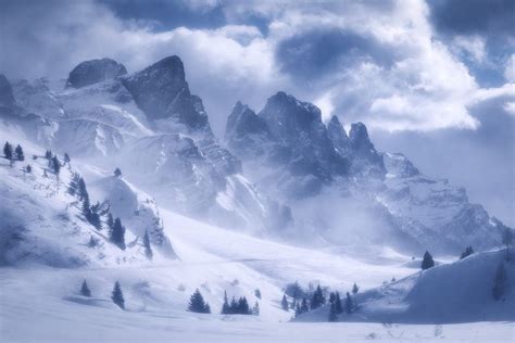 In a Winter Storm by Daniel Fleischhacker / 500px | Fantasy landscape ...