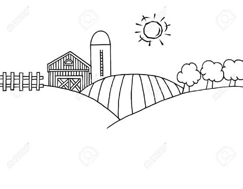 farm black and white clipart - Clipground