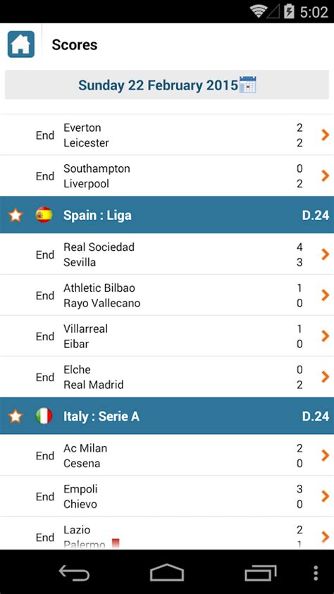 Live Soccer Scores - Android Apps on Google Play